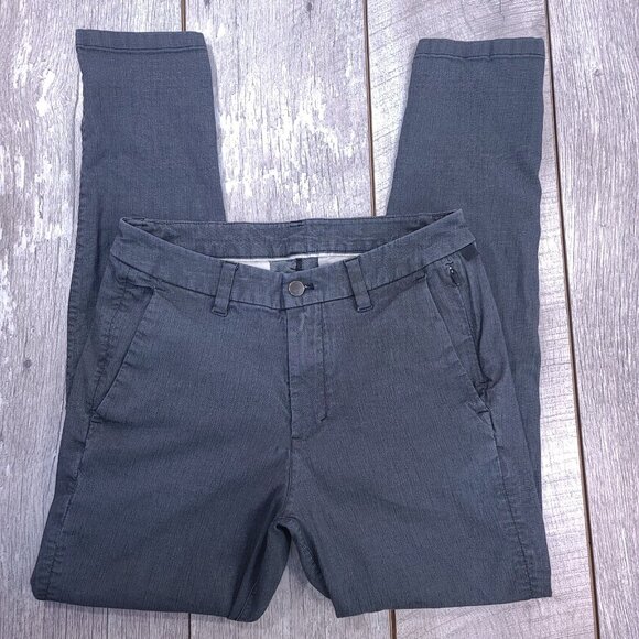 Lululemon Mens Commission Slim Pant Size 30x30 Gray Oxford On The Move Preppy - Picture 4 of 9